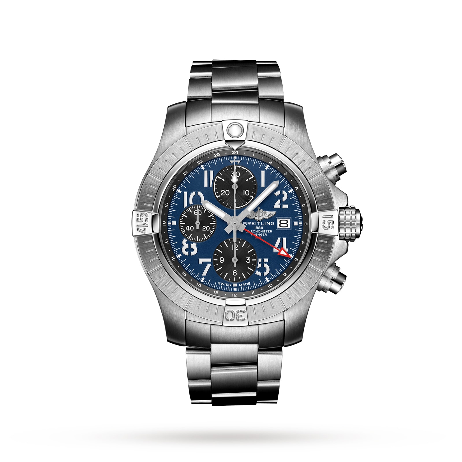 Reloj Breitling Avenger Cronografo GMT 45 de acero inoxidable A24315101C1A1