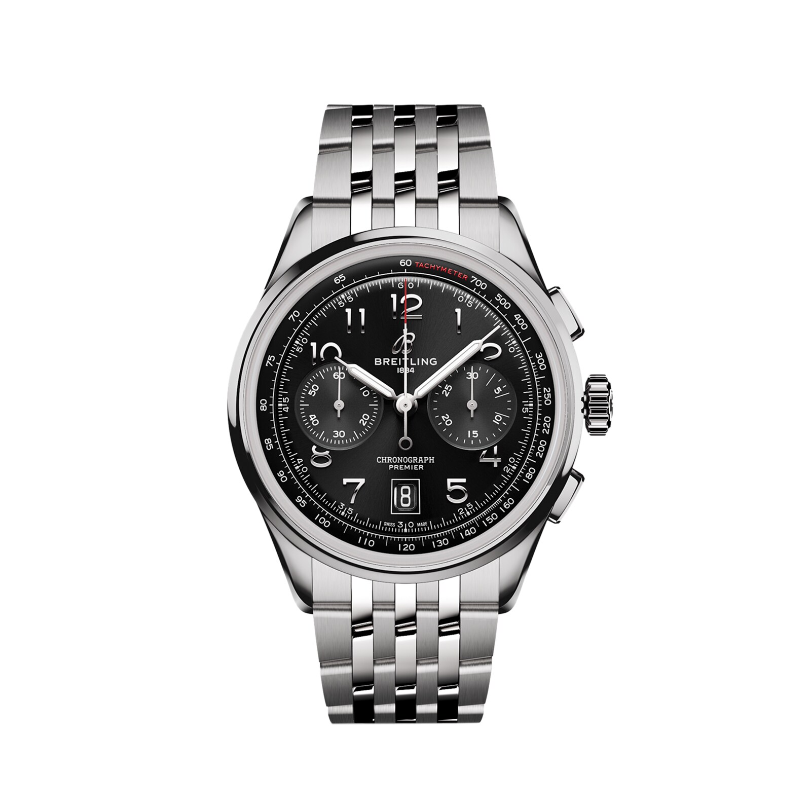 Reloj Breitling Premier B01 Cronografo 42mm para hombre Acero inoxidable negro AB0145221B1A1