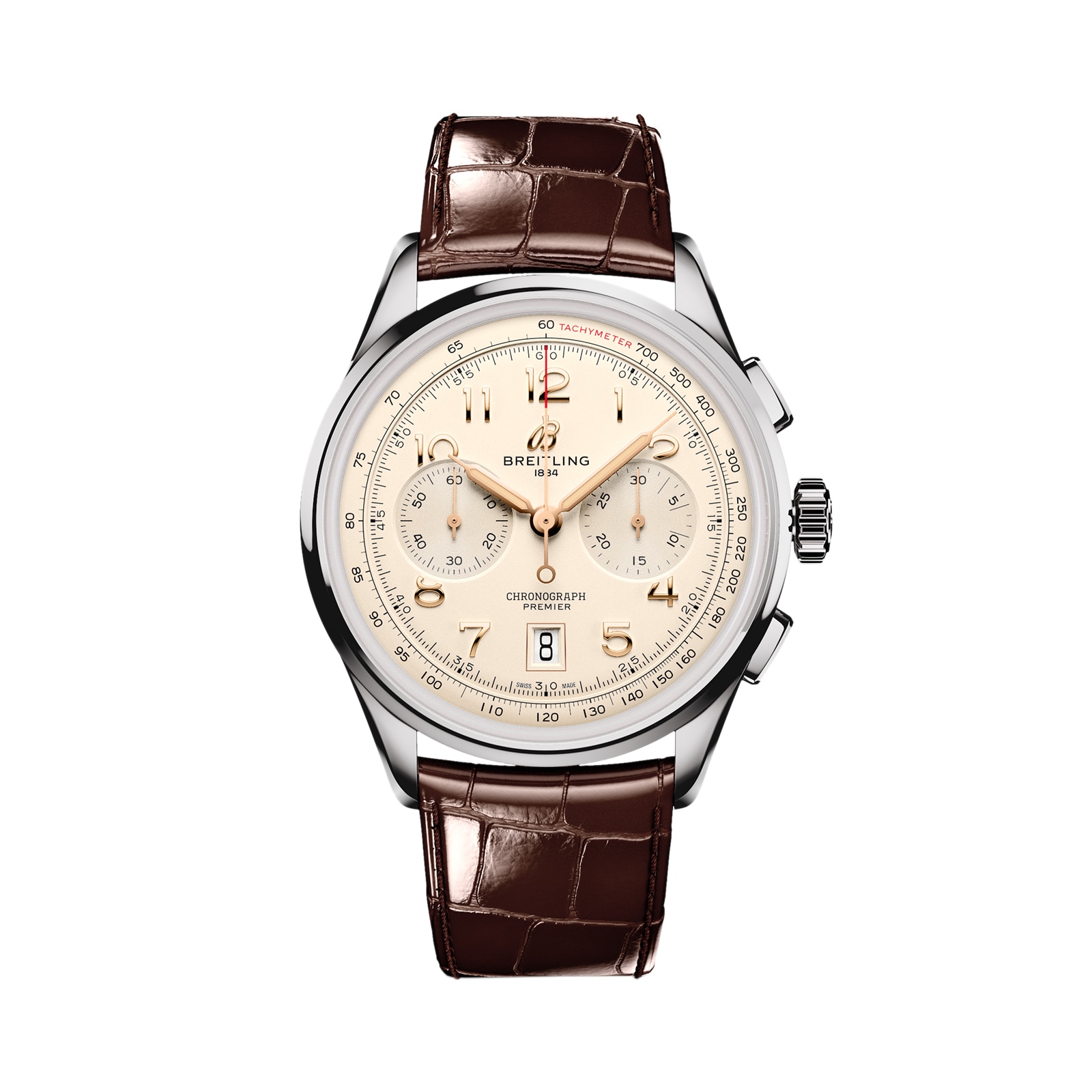 Reloj Breitling Premier B01 Cronografo 42mm para hombre Crema AB0145211G1P1