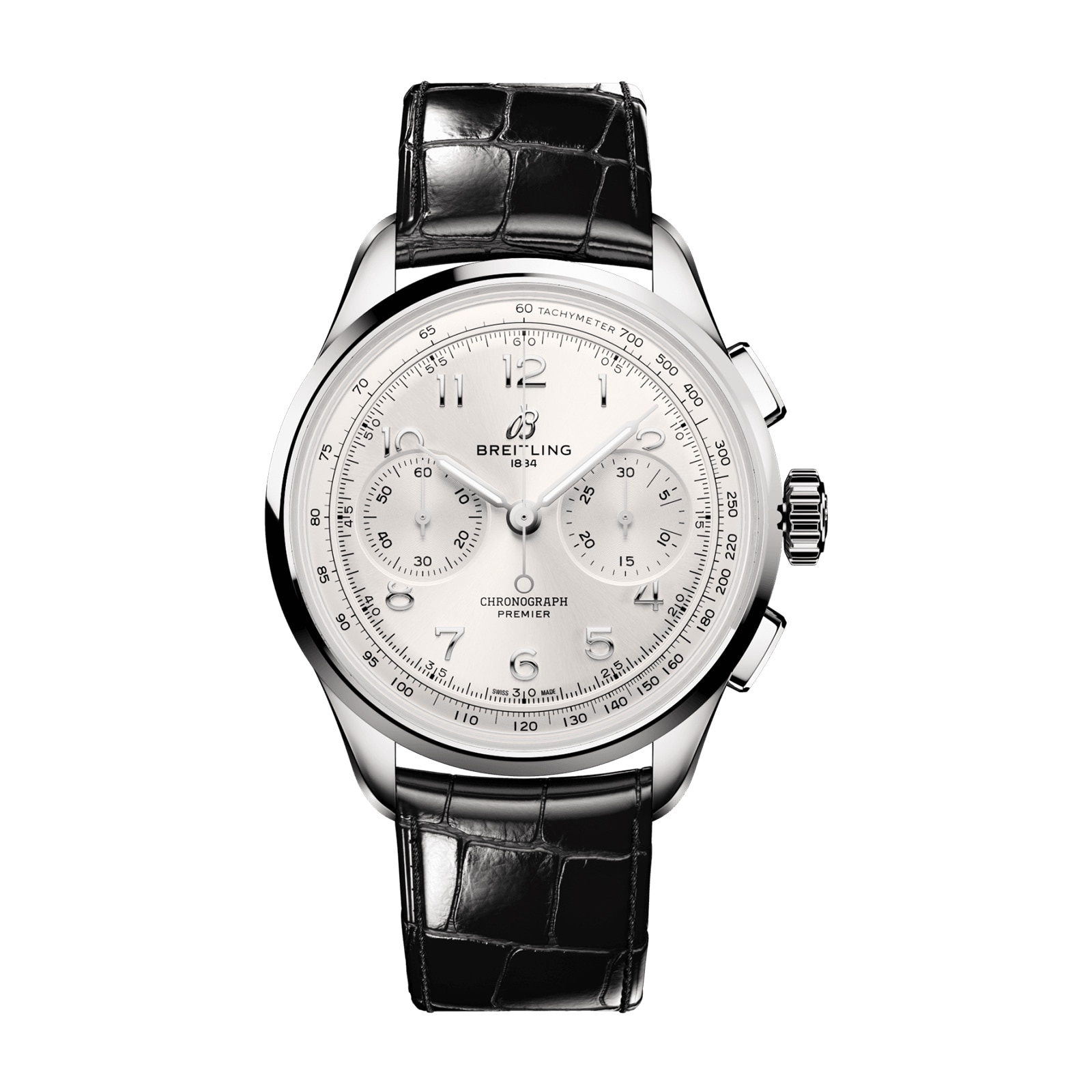Reloj Breitling Premier B09 Chonograph 40mm para hombre plateado AB0930371G1P1