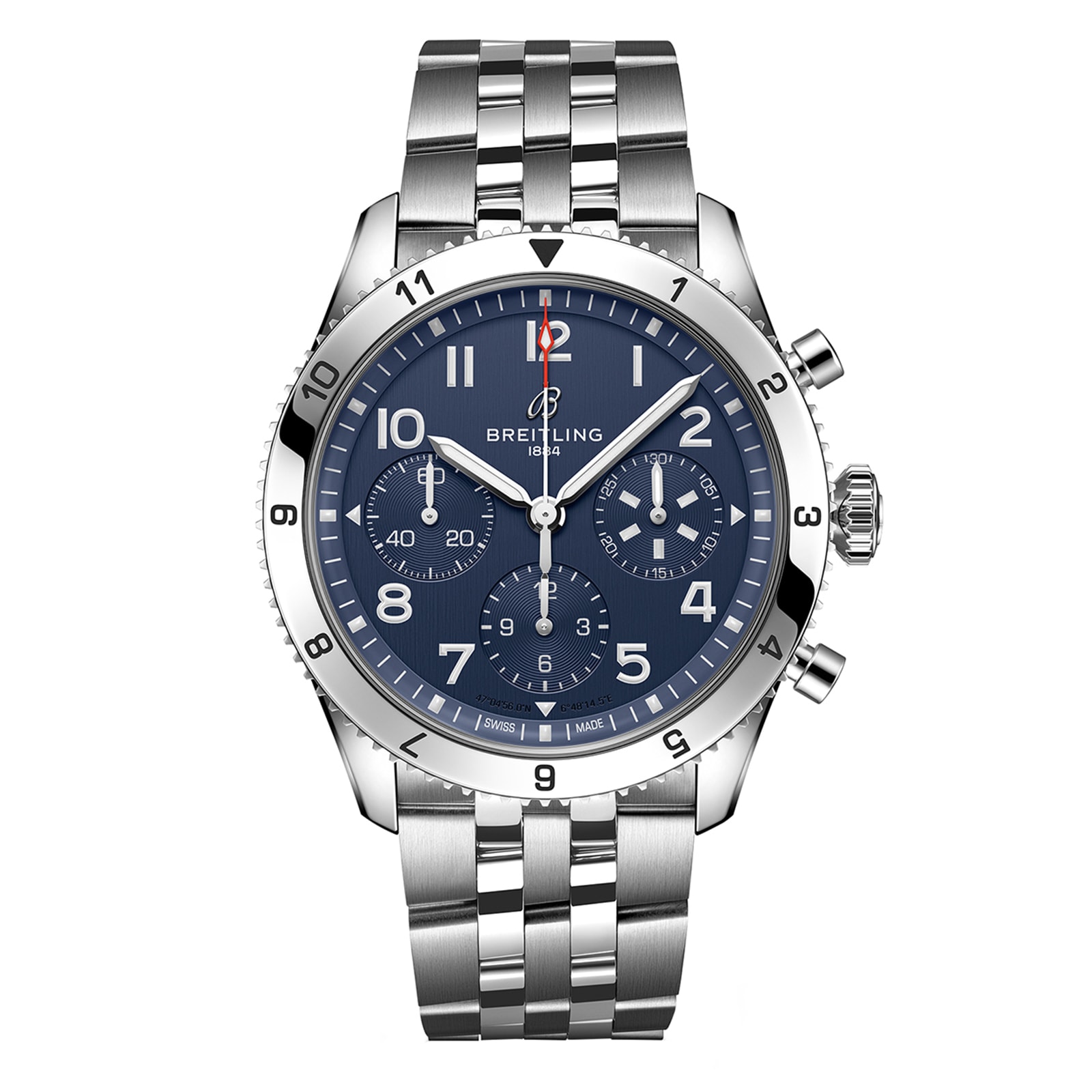 Reloj Breitling Classic AVI Chronograph 42 Tribute to Vought F4U Corsair de acero inoxidable A233801A1C1A1