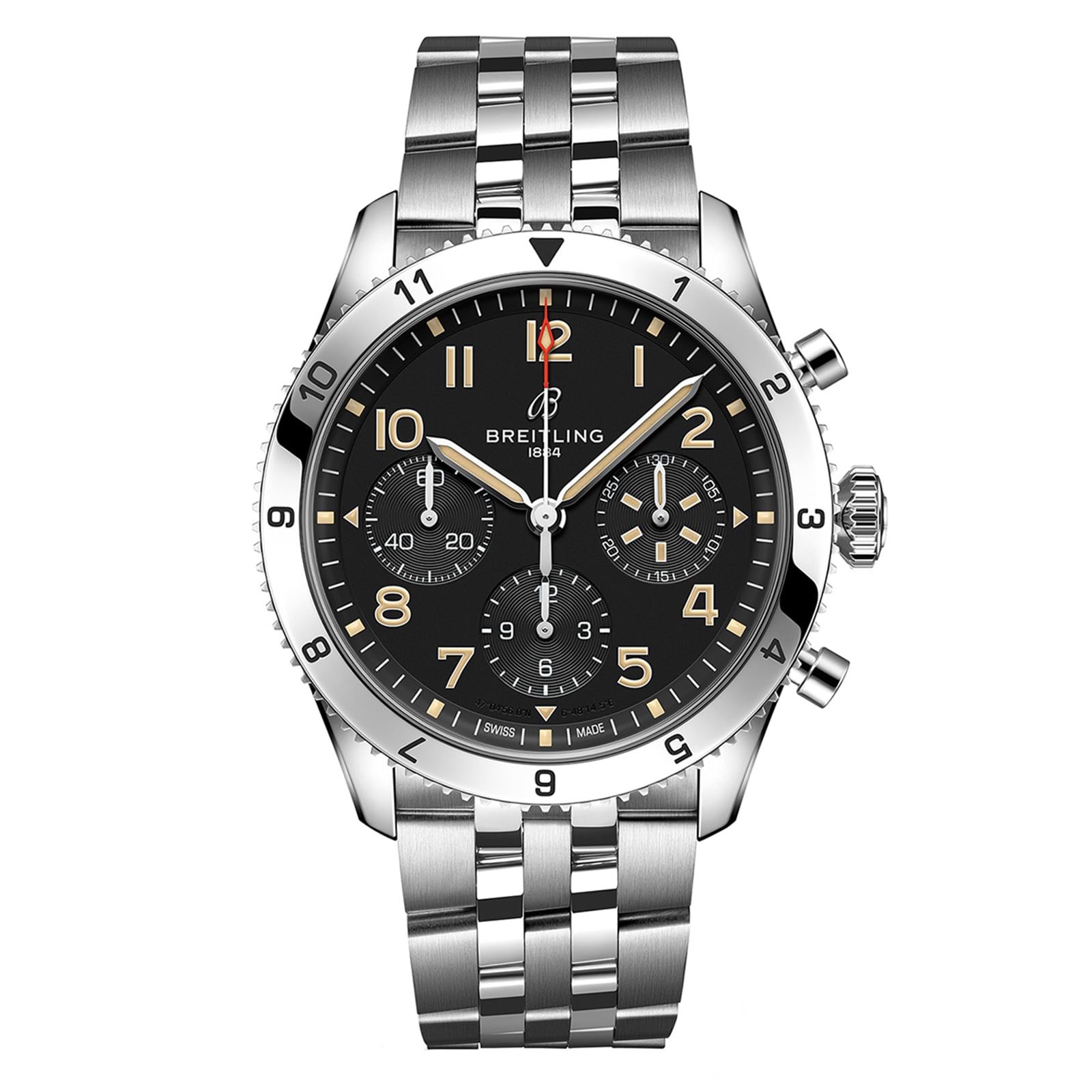 Reloj Breitling Classic AVI Cronografo 42 P-51 Mustang de acero inoxidable A233803A1B1A1