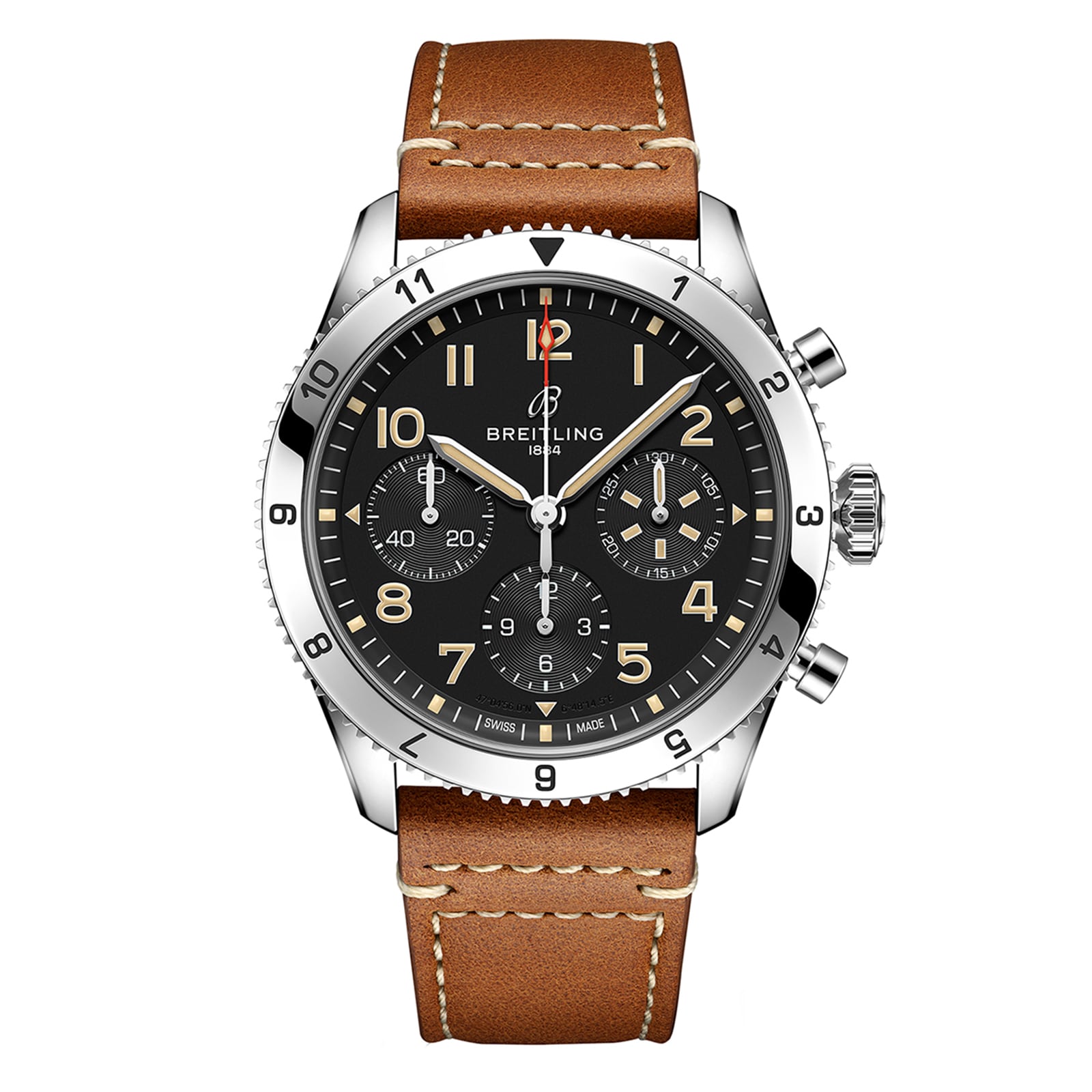 Reloj Breitling Classic AVI Cronografo 42 P-51 Mustang con correa de cuero A233803A1B1X1