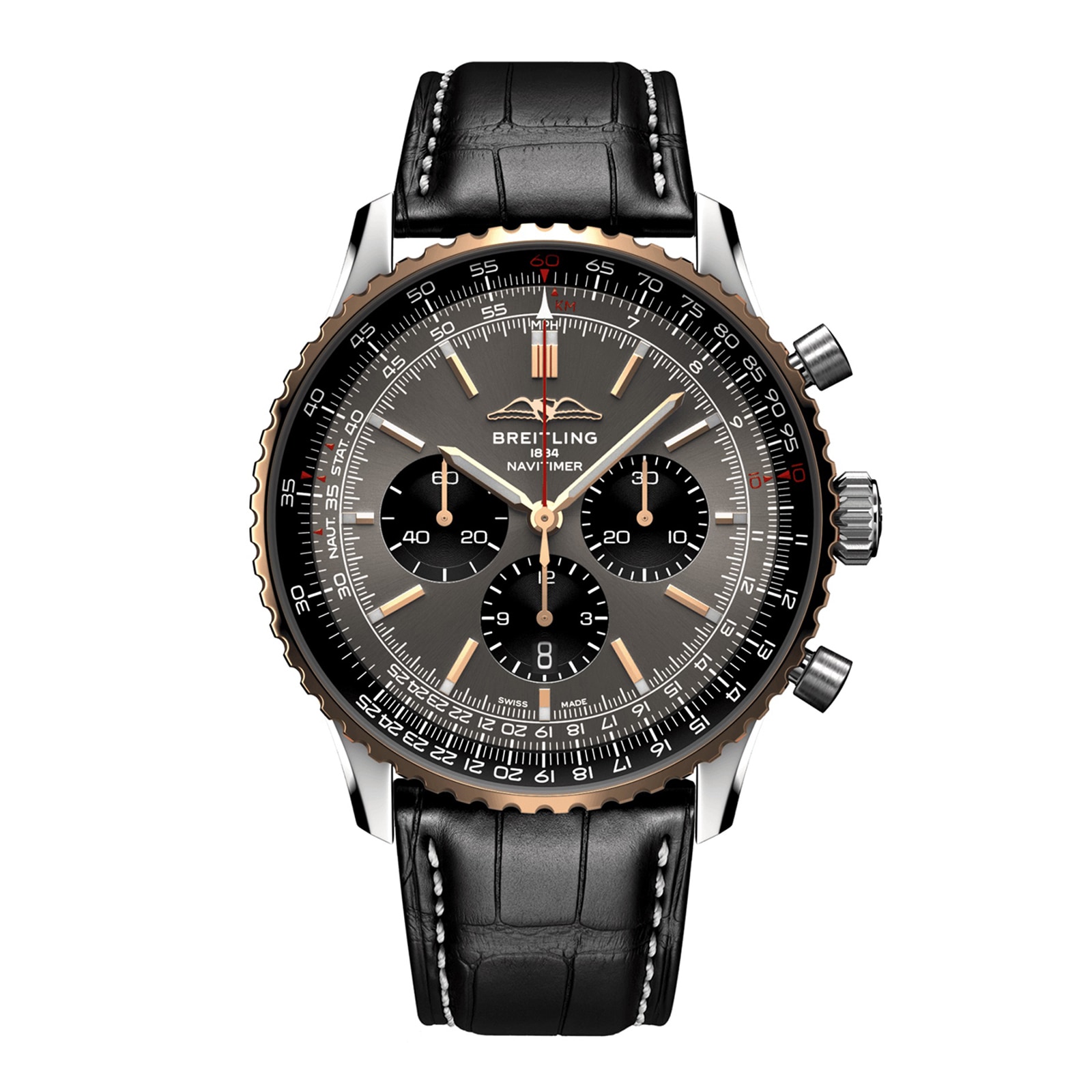Reloj Breitling Navitimer Chronograph Edicion limitada 46 mm para hombre Gris Exclusivo de EE. UU. UB01371A1B1P1