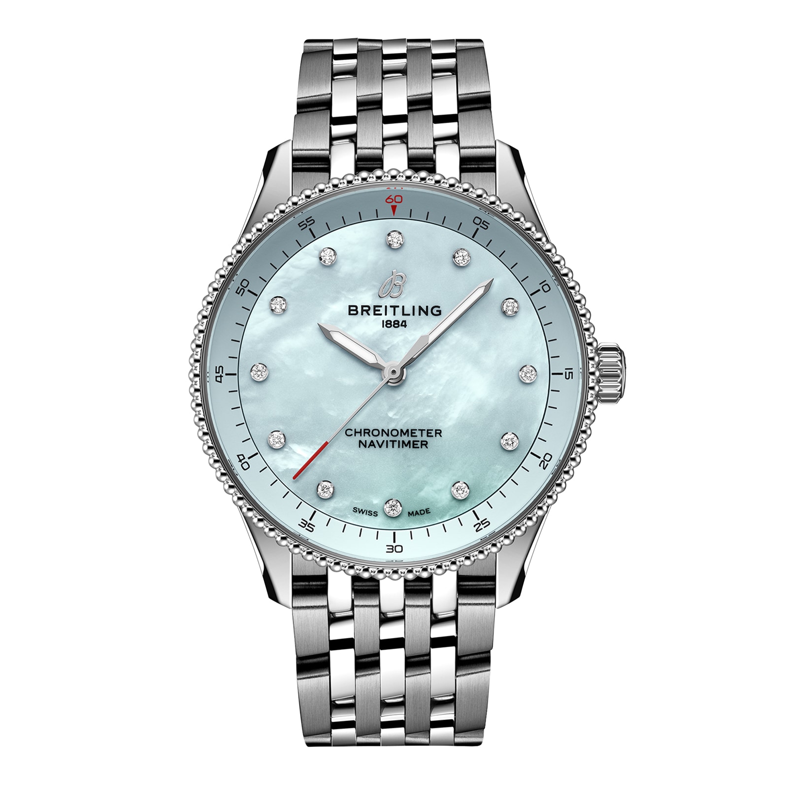 Reloj Breitling Navitimer 32 mm para mujer Madreperla azul A77320171C1A1