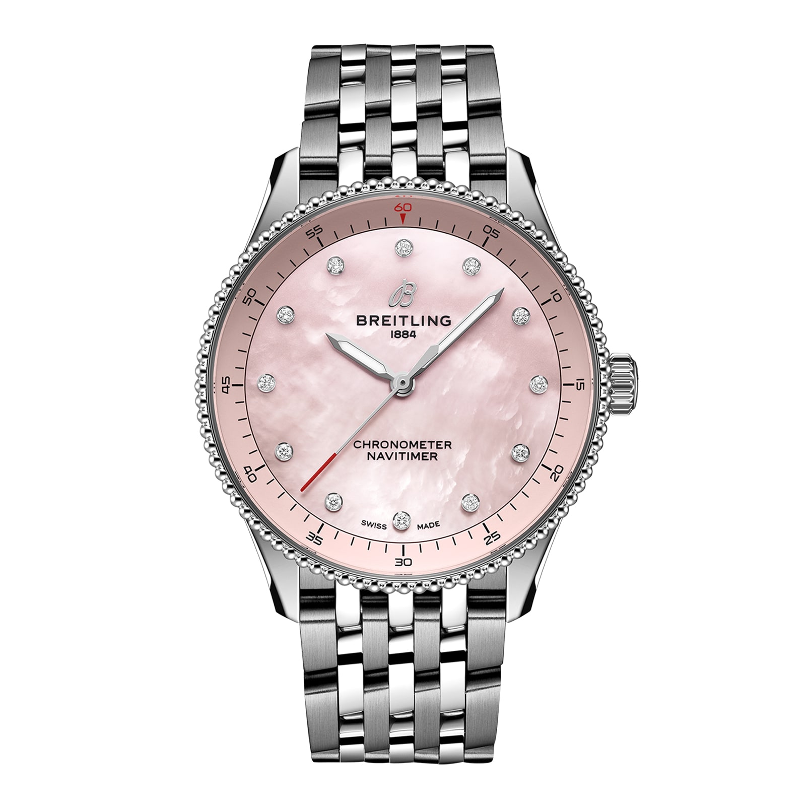 Reloj Breitling Navitimer 32 mm para mujer Madreperla rosa A77320D91K1A1