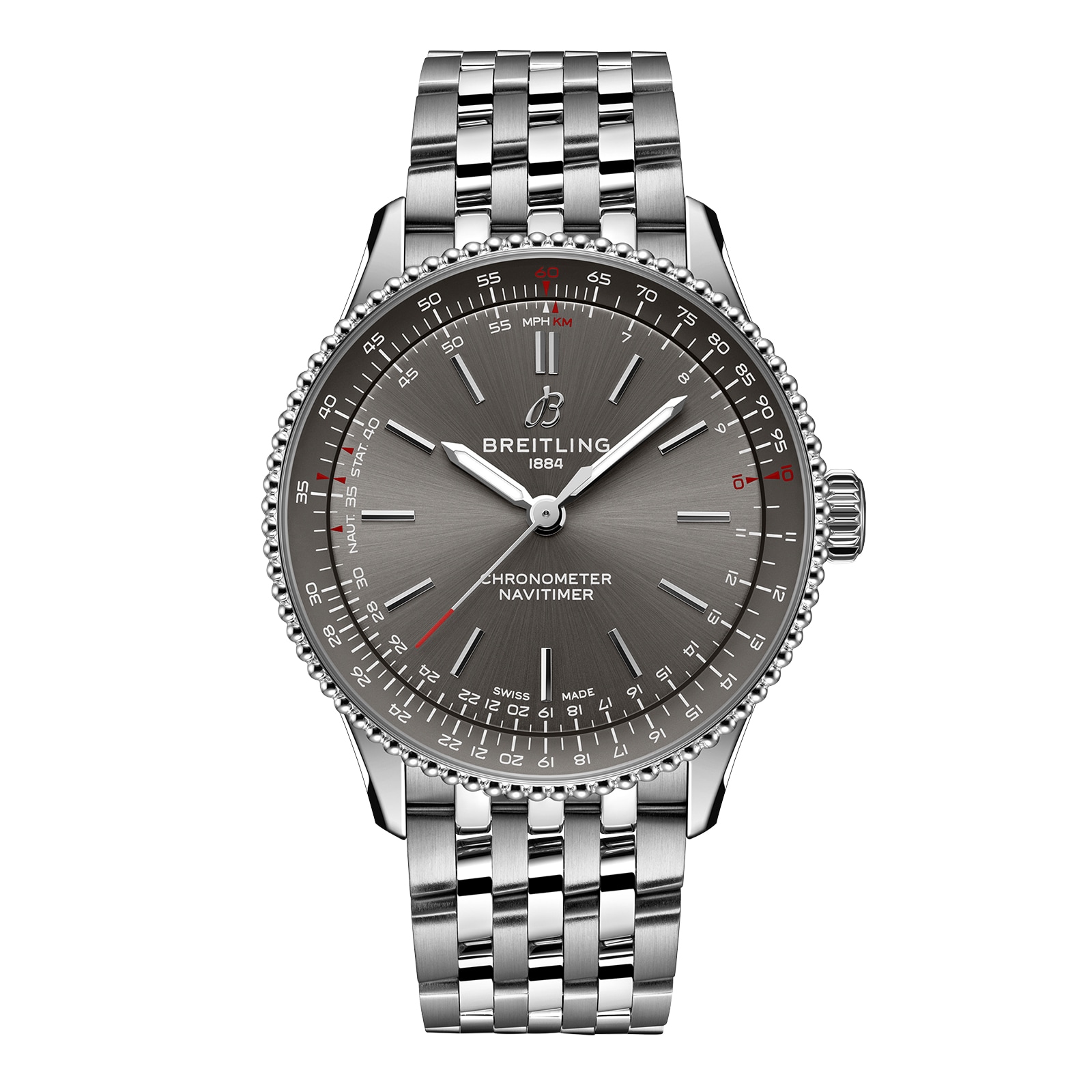 Reloj Breitling Navitimer 36 mm para mujer gris A17327381B1A1