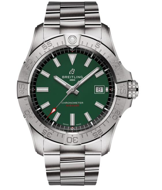Reloj Breitling Avenger Automatico 42mm para hombre Acero inoxidable verde A17328101L1A1