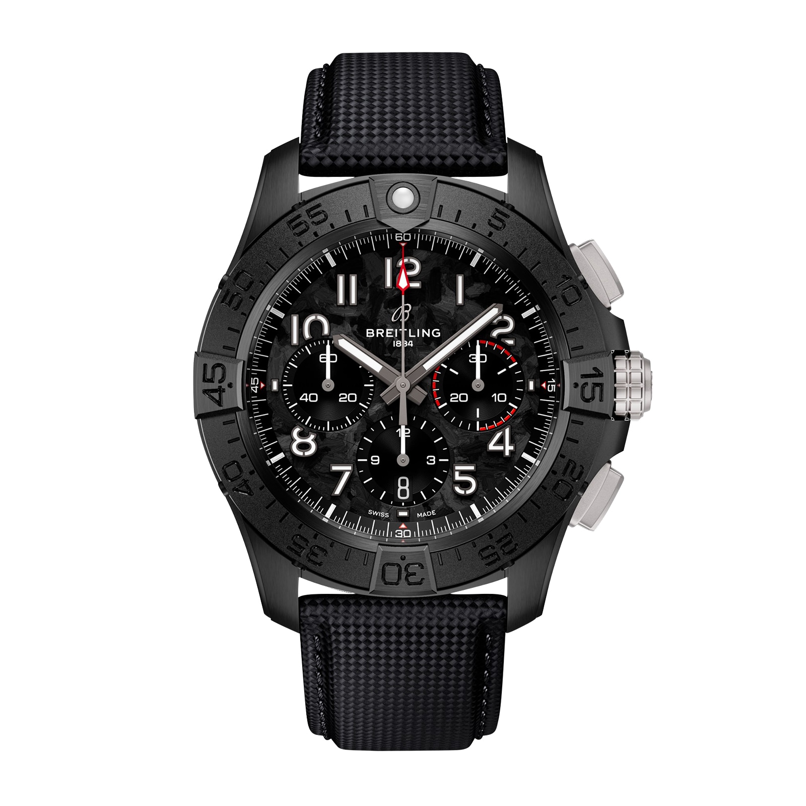Reloj Breitling Avenger B01 Cronografo 44mm Night Mission para hombre Negro SB0147101B1X1