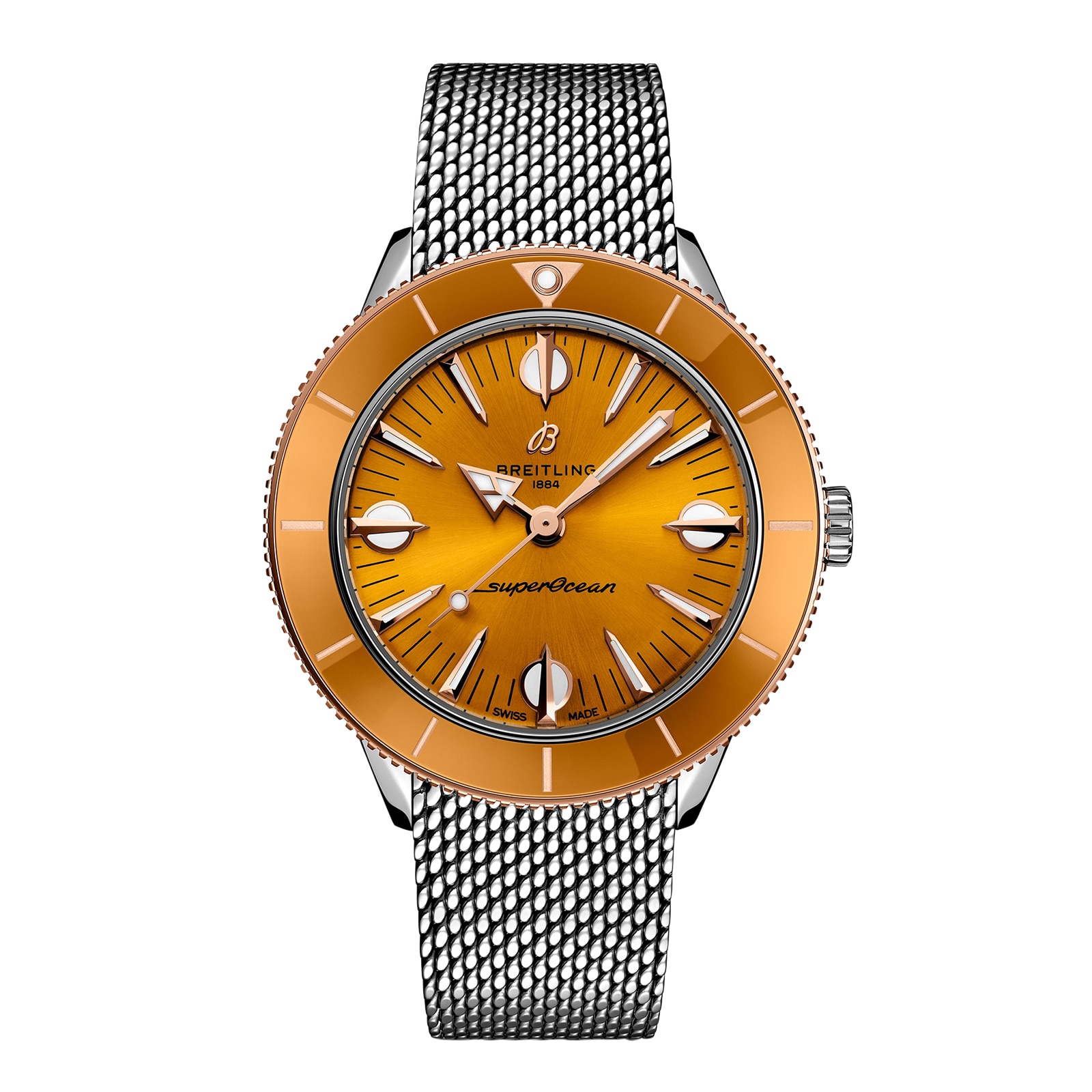 Reloj Breitling Superocean Heritage '57 Highlands Capsule 38 mm para hombre Amarillo 2 correas U10340281I1A1