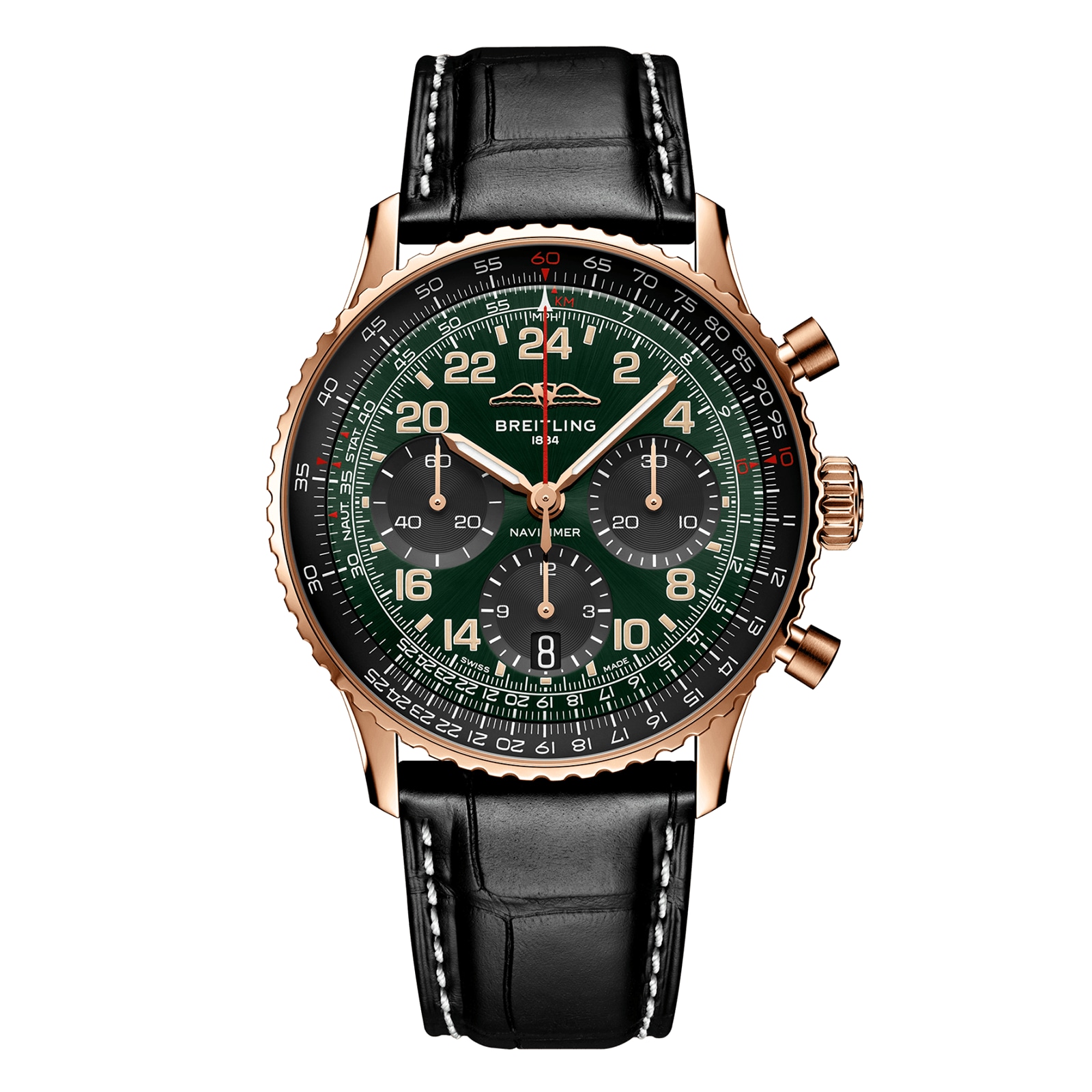Reloj Breitling Navitimer Cosmanaute 41 mm para hombre de edicion limitada verde RB12302A1L1P1