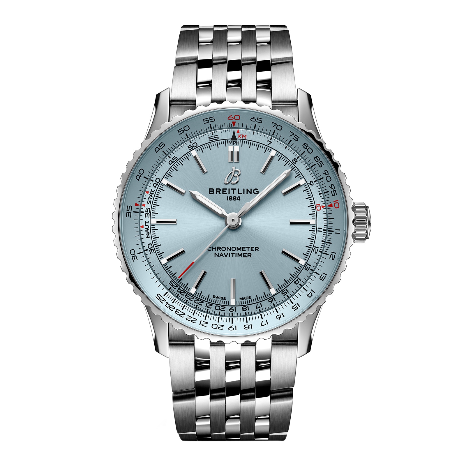 Reloj Breitling Navitimer Automatico 41mm para hombre Acero inoxidable azul claro A17329171C1A1