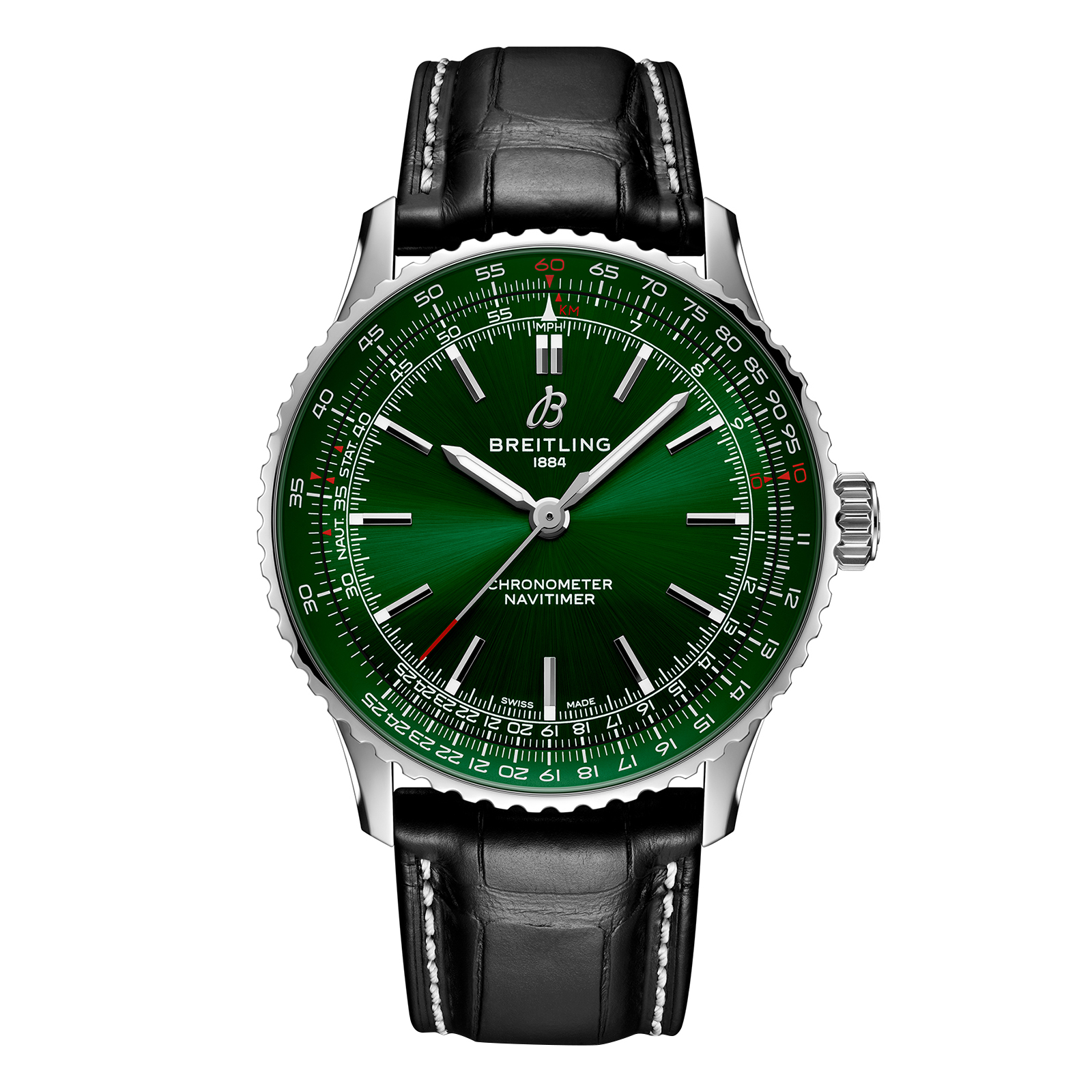 Reloj Breitling Navitimer Automatico 41mm para hombre Verde A17329371L1P1