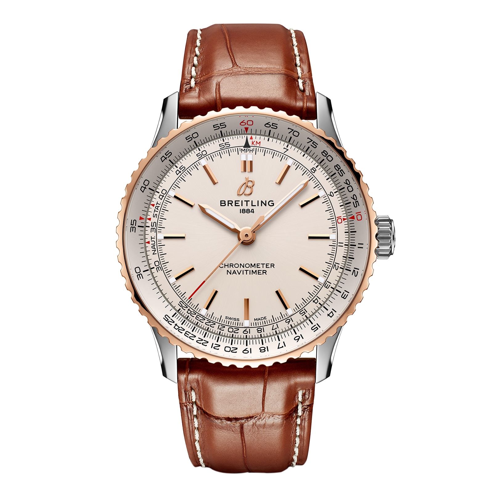 Reloj Breitling Navitimer Automatico 41mm para hombre plateado U17329F41G1P1