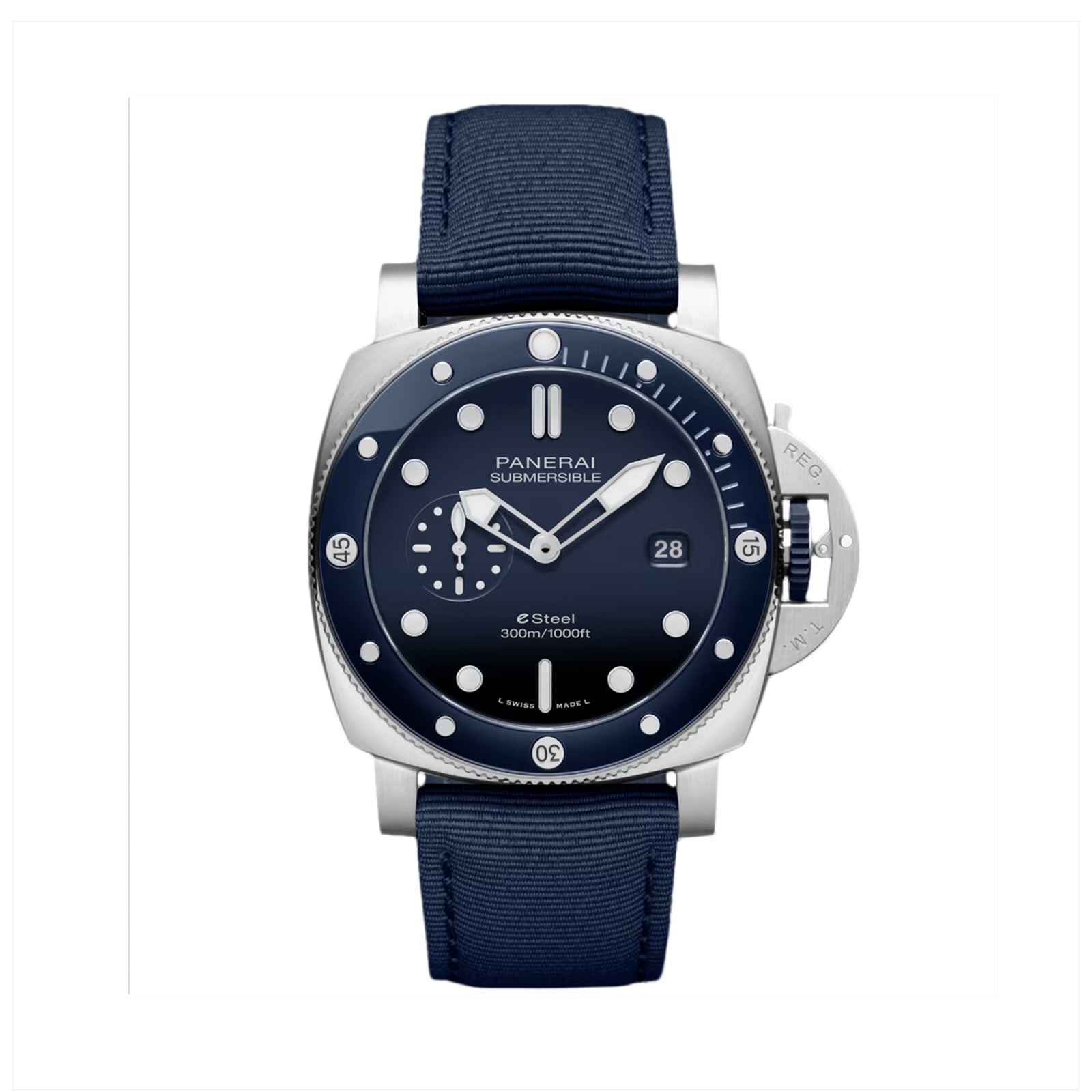 Reloj Panerai Submersible QuarantaQuattro Blu Profondo 44mm para hombre azul PAM01289