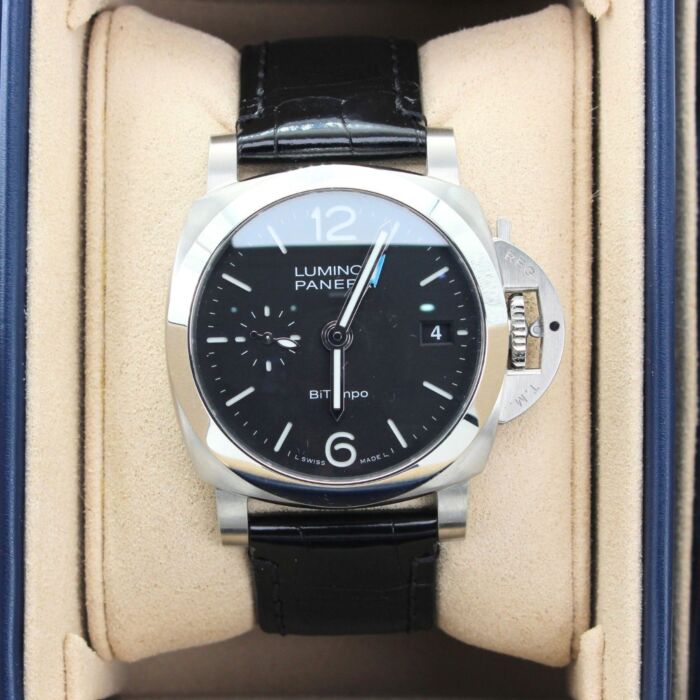 Reloj Panerai Luminor Quaranta BiTempo 40mm para hombre PAM01365