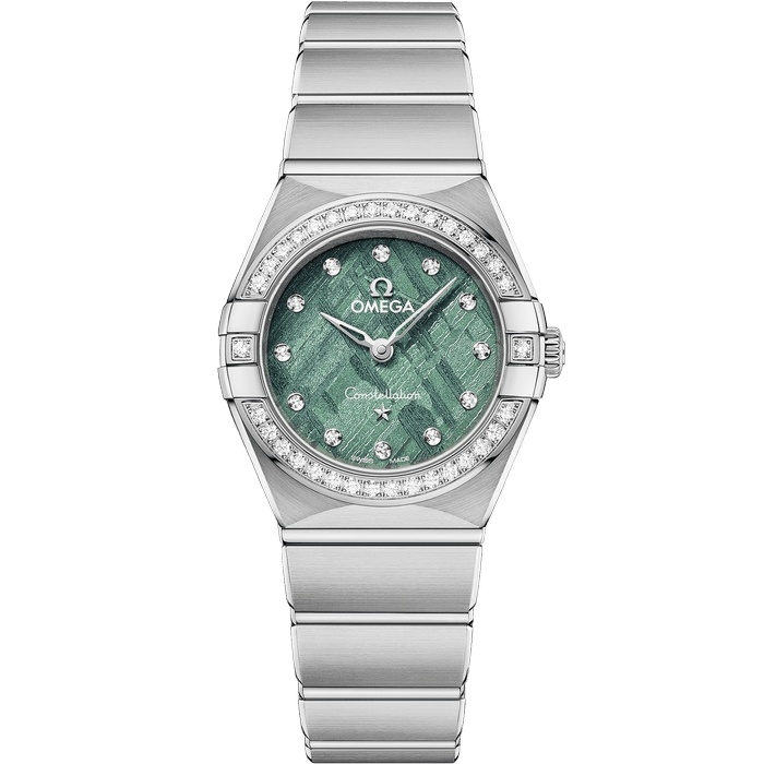 Omega 131.15.25.60.99.001 Constellation Manhattan 25 Quartz Stainless Steel - Diamond / Green Meteorite