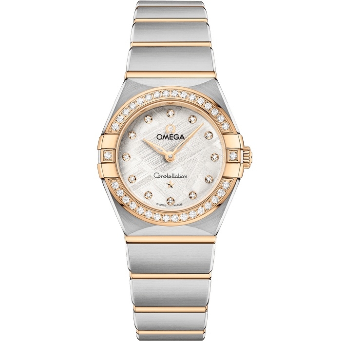 Omega Constellation Manhattan 25 131.25.25.60.99.002 Quartz Acero Inoxidable Oro Amarillo Diamante Meteorito Plata