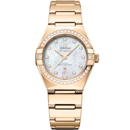 Omega 131.55.29.20.55.003 Constellation Manhattan 29 Co-Axial Master Chronometer Moonshine Gold - Diamond / MOP Supernova