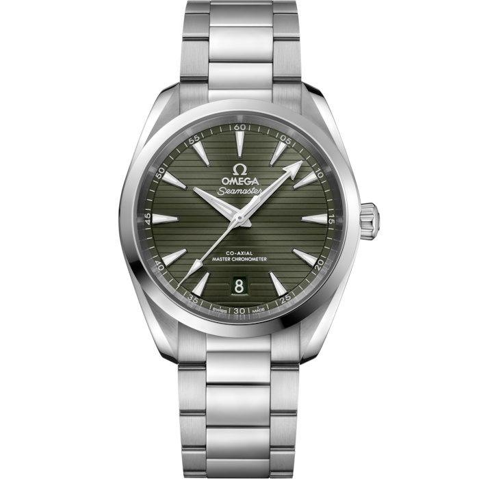 Omega Seamaster Aqua Terra 150M Master Chronometer 38 220.10.38.20.10.003 Acero Inoxidable Verde Pulsera