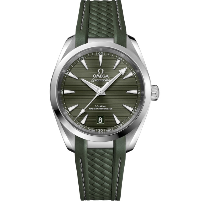 Omega Seamaster Aqua Terra 150M Master Chronometer 38 220.12.38.20.10.001 Acero Inoxidable Verde Caucho