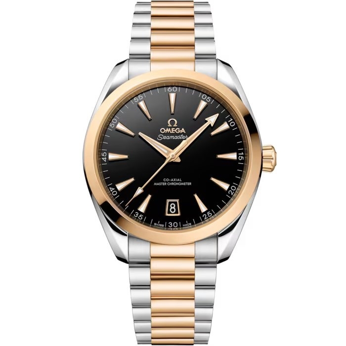 Omega Seamaster Aqua Terra 150M Master Chronometer 41 220.20.41.21.01.001 Acero Inoxidable Oro Moonshine Negro Pulsera