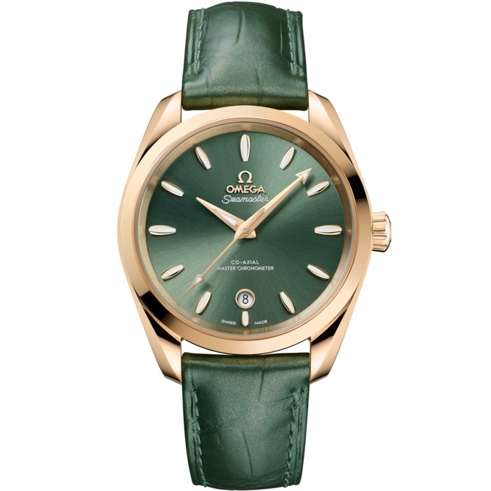 Omega Seamaster Aqua Terra 150M Shades Master Chronometer 38 220.53.38.20.10.001 Oro Moonshine Verde