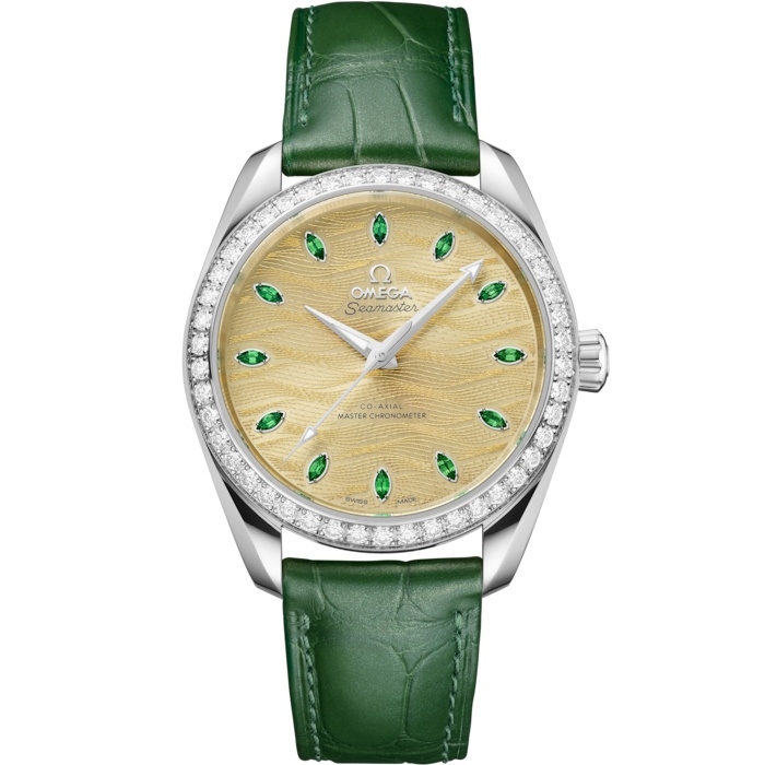 Omega Seamaster Aqua Terra 150M Master Chronometer 34 220.58.38.20.99.008 Oro Canopus Diamante Champan