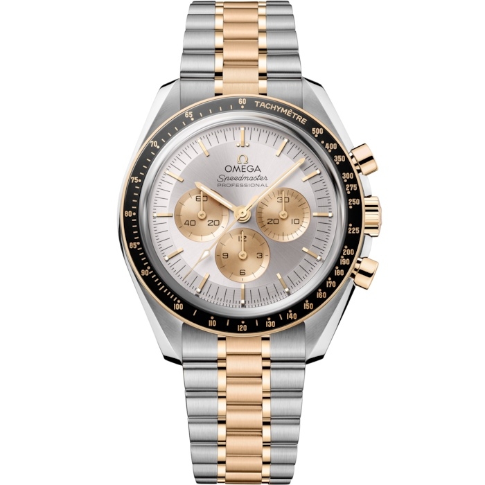 Omega Speedmaster Professional Moonwatch 3861 310.20.42.50.02.001 Acero Inoxidable Oro Moonshine Plata