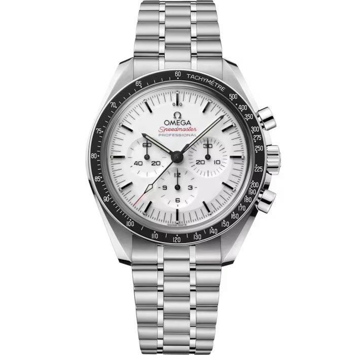 Omega Speedmaster Professional Moonwatch 3861 310.30.42.50.04.001 Acero Inoxidable Blanco Zafiro Pulsera