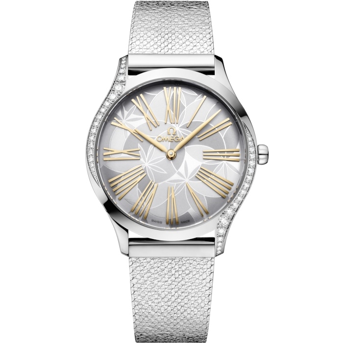 Omega De Ville Tresor 36 428.15.36.60.02.001 Acero Inoxidable Plata Frangipani Pulsera