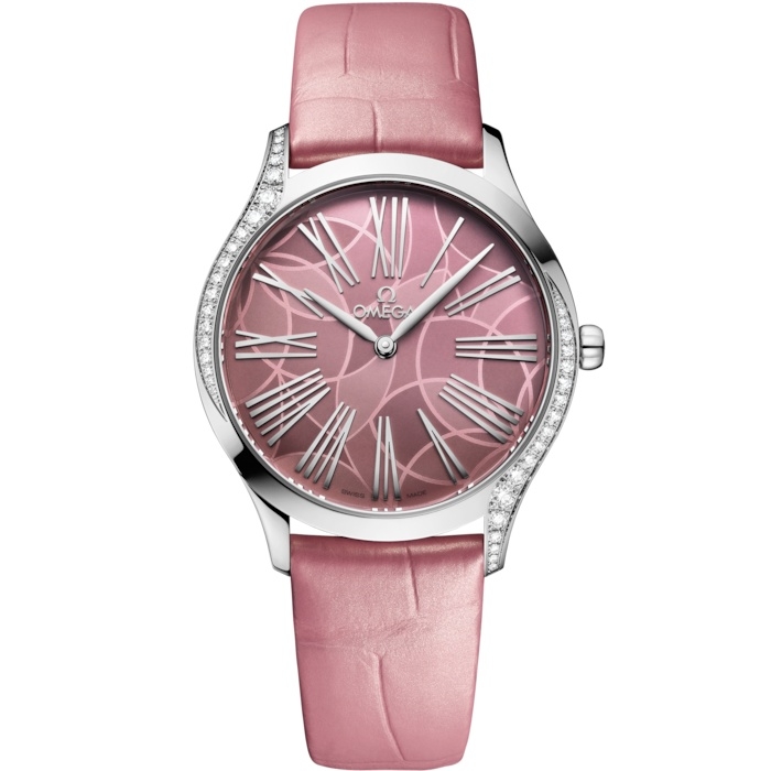 Omega De Ville Tresor 36 428.18.36.60.10.001 Acero Inoxidable Rosa Lotus Aligator
