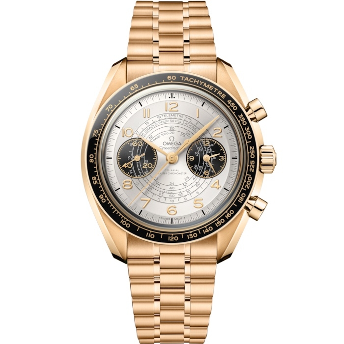 Omega Speedmaster Chronoscope Master Chronometer Juegos Olimpicos Paris 2024 522.60.43.51.02.001 Oro Moonshine Plata Pulsera