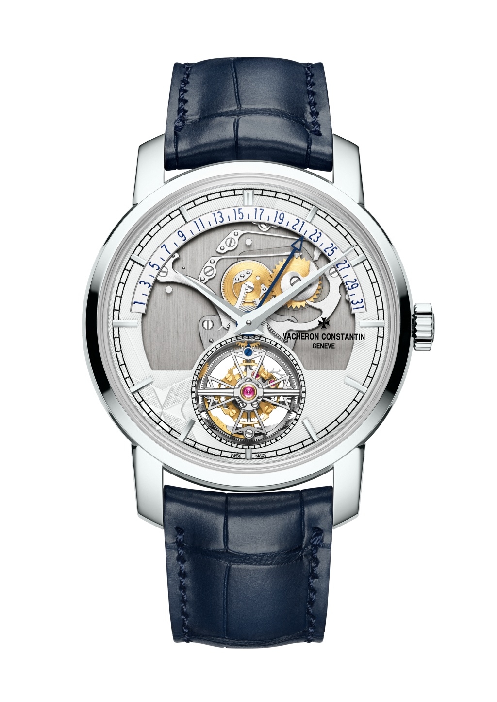 Vacheron Constantin Traditionnelle Tourbillon Fecha Retrograda Openface 6010T/000P-H055 Platino 270.? Aniversario