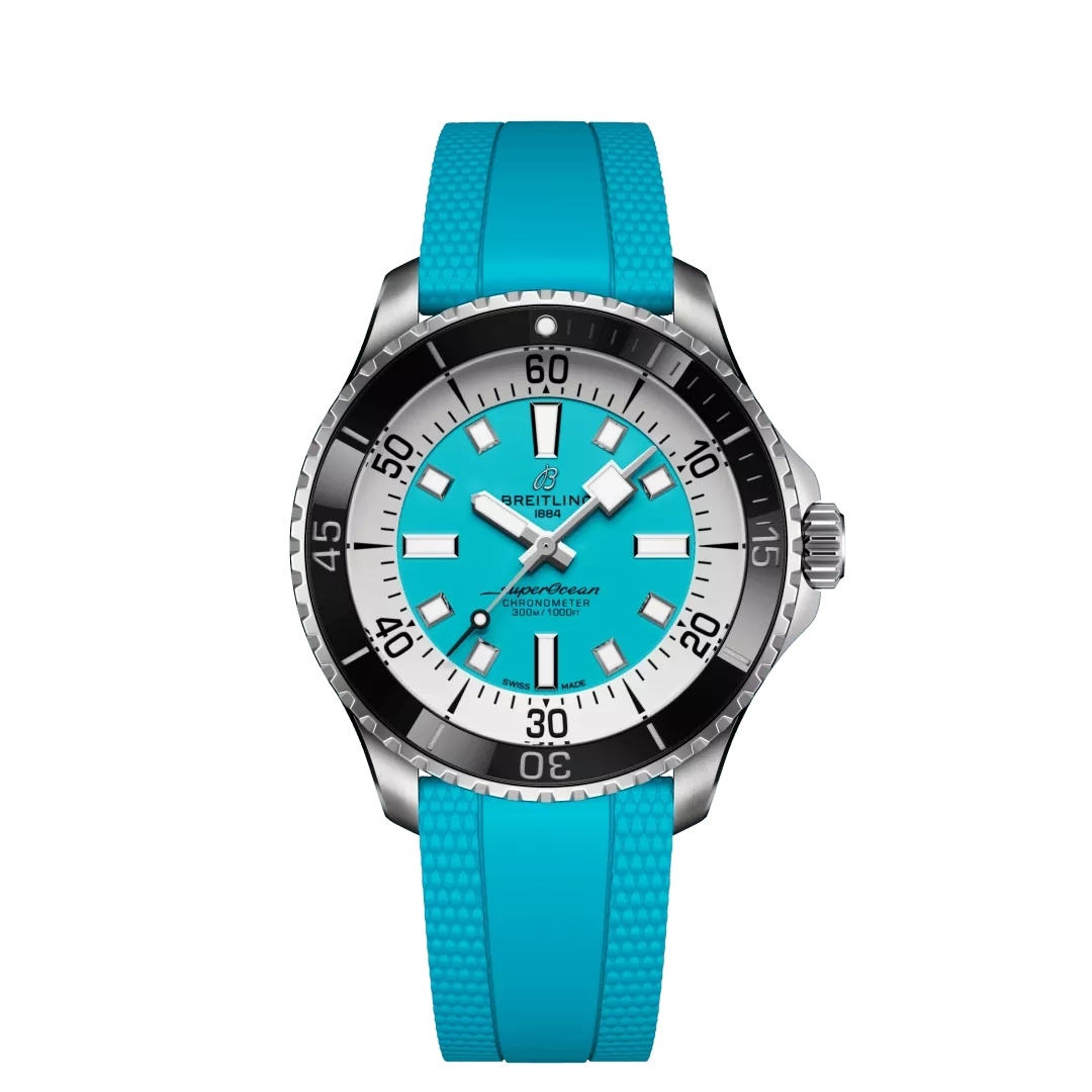Breitling SuperOcean Automatic 44 A17376211L2S2 Acero Inoxidable Turquesa Caucho