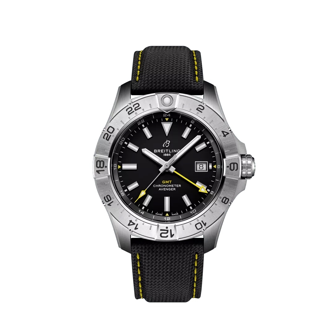 Breitling Avenger Automatic GMT 44 A323201A1B1X1 Acero Inoxidable Negro Correa Ecomm