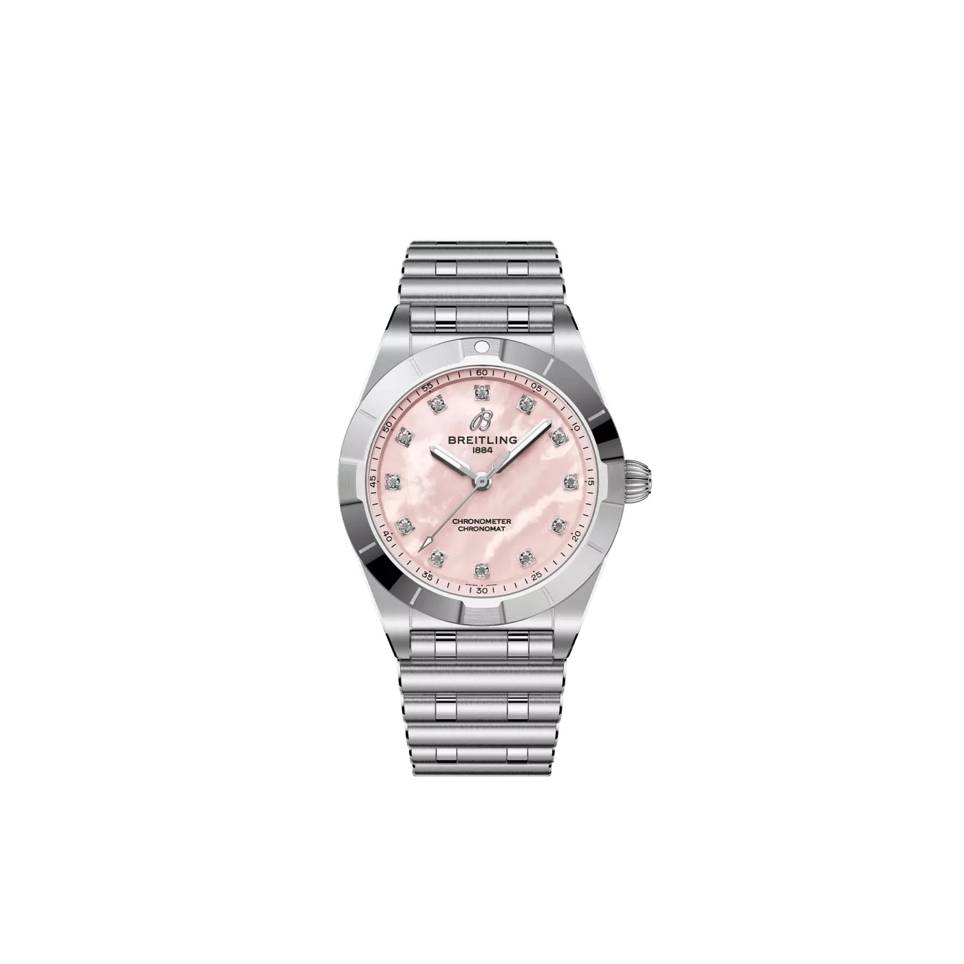 Breitling Chronomat 28 A72310101K1A1 Acero Inoxidable Rosa Nacar
