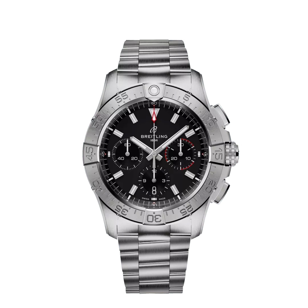 Breitling Avenger B01 Chronografo 42 AB0146101B1A1 Acero Inoxidable Negro Pulsera
