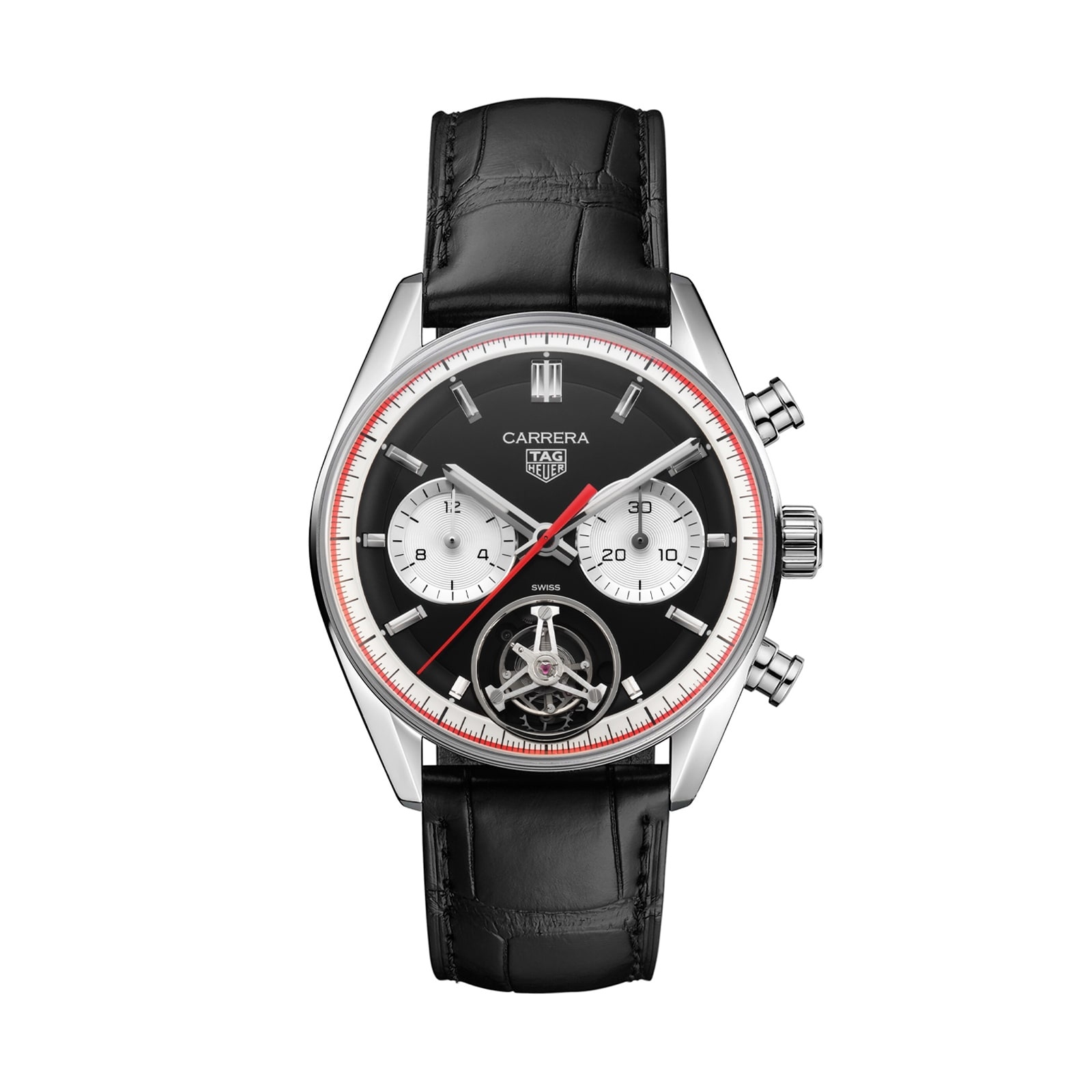 TAG Heuer Carrera Chronografo Tourbillon CBS5016.FC6566 Glass Box Watches of Switzerland Centenary