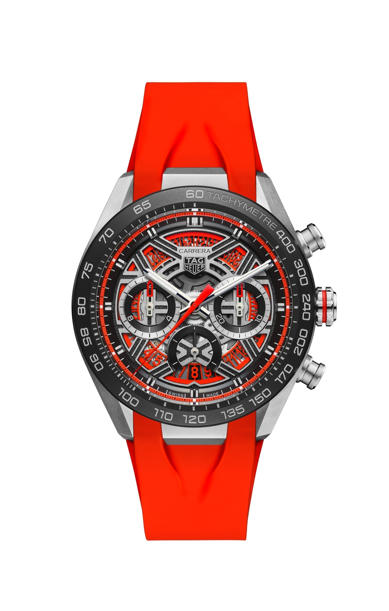 TAG Heuer Carrera Chronografo Extreme Sport CBU2082.FT6275 Titanio Ceramica Naranja Caucho