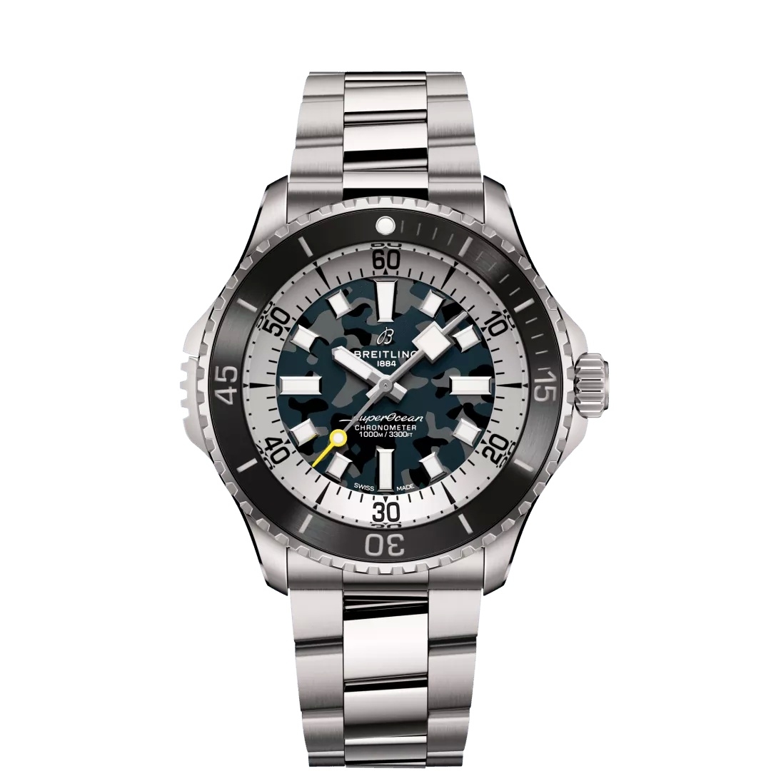 Breitling E10379351B1E1 SuperOcean Automatic 46 Super Diver Titanium / Camouflage / Bracelet