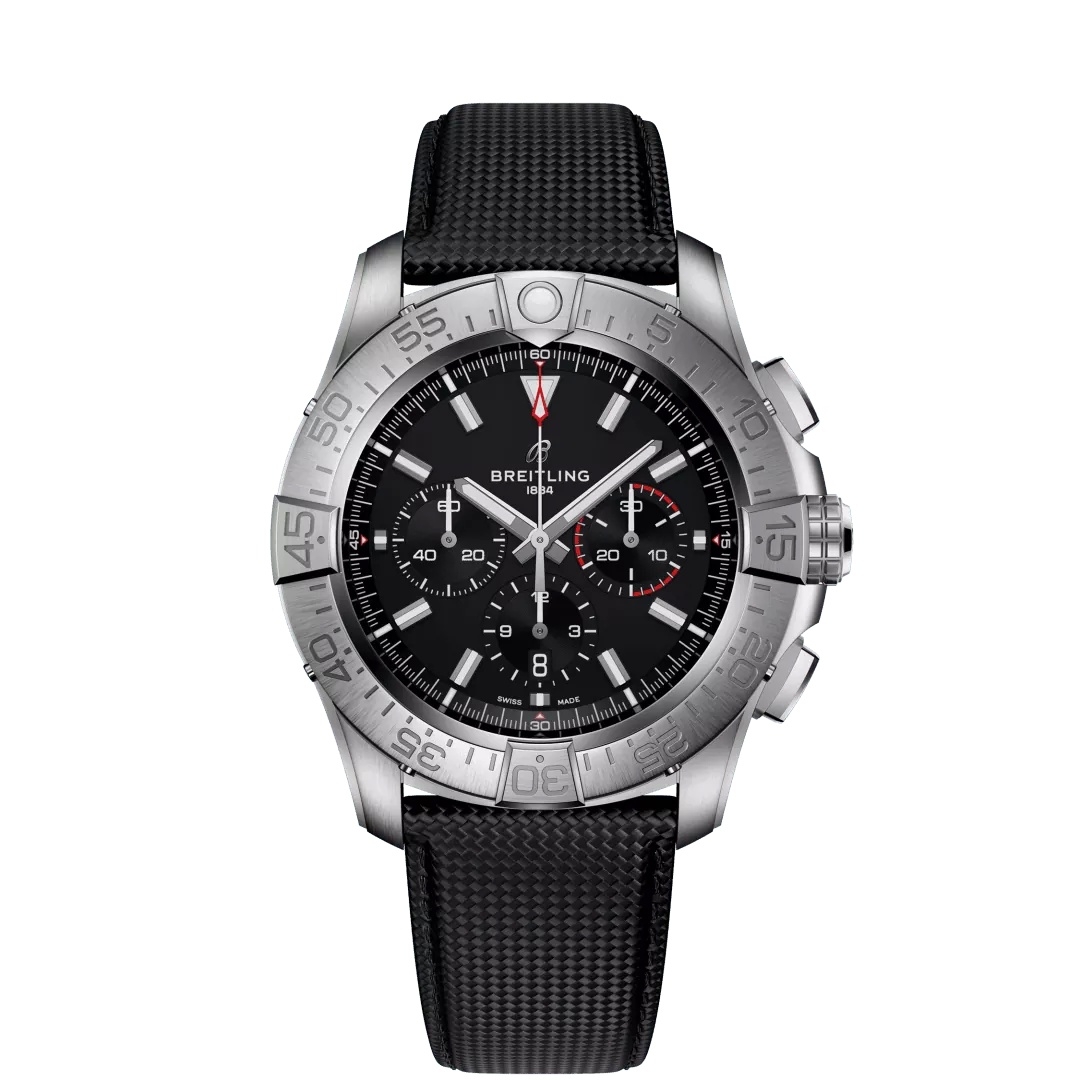 Breitling Super Avenger B01 Chronografo 46 EB0148101B1X1 Titanio Negro Correa