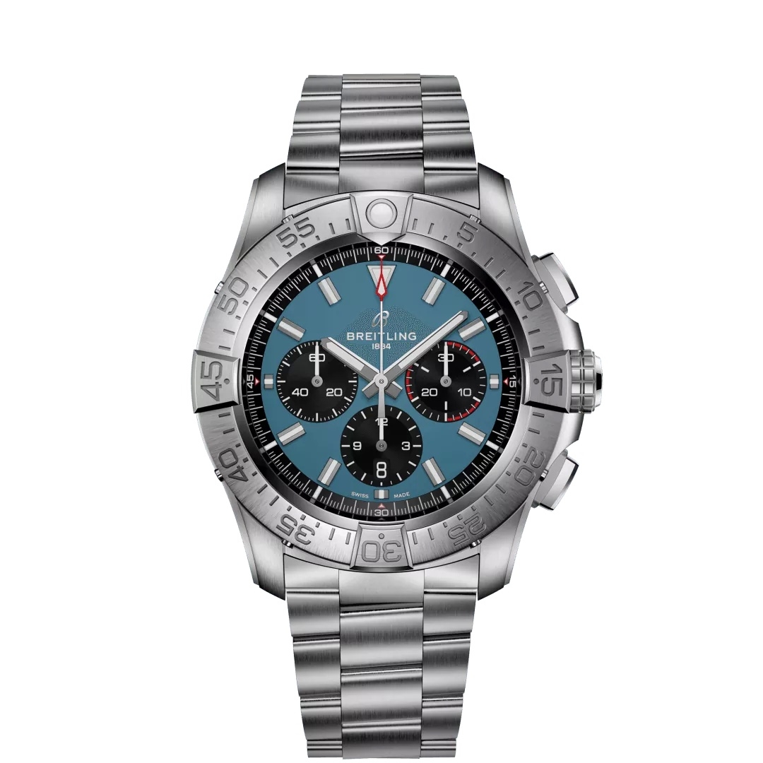 Breitling Super Avenger B01 Chronografo 46 EB0148101C1E1 Titanio Azul Pulsera