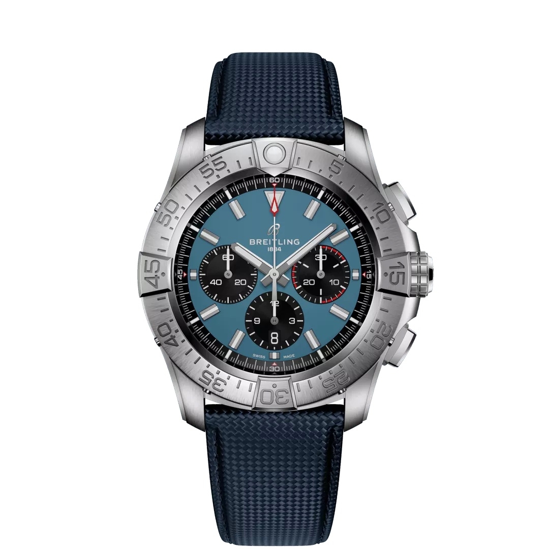 Breitling Super Avenger B01 Chronografo 46 EB0148101C1X1 Titanio Azul Correa