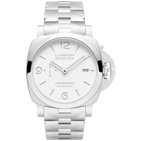 Panerai Luminor 1950 Marina 44 3 Days Automatic PAM01564 Acero Inoxidable Blanco Pulsera