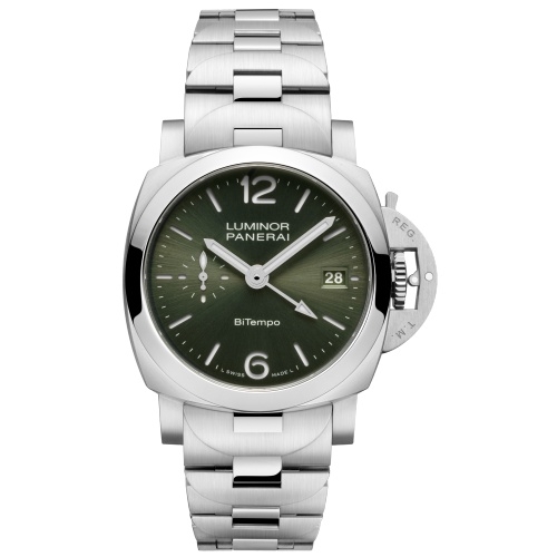 Panerai Luminor Quaranta BiTempo PAM01640 Acero Inoxidable Verde