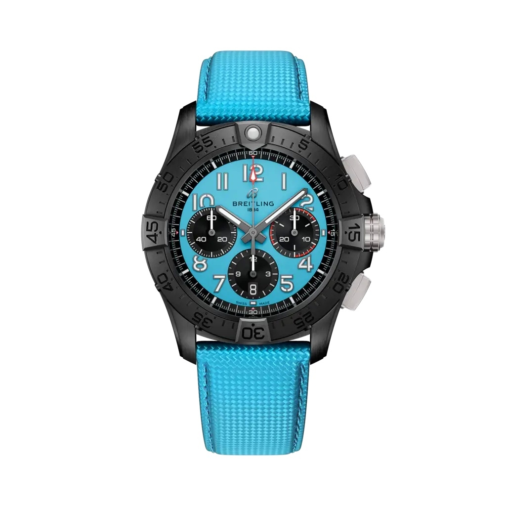Breitling Avenger B01 Chronografo 42 SB0146101L1X1 Mision Nocturna Azul Hielo Correa