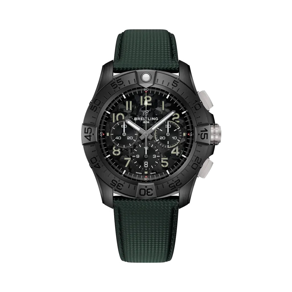 Breitling Super Avenger B01 Chronografo 46 SB0148101B1X1 Mision Nocturna Negro Correa