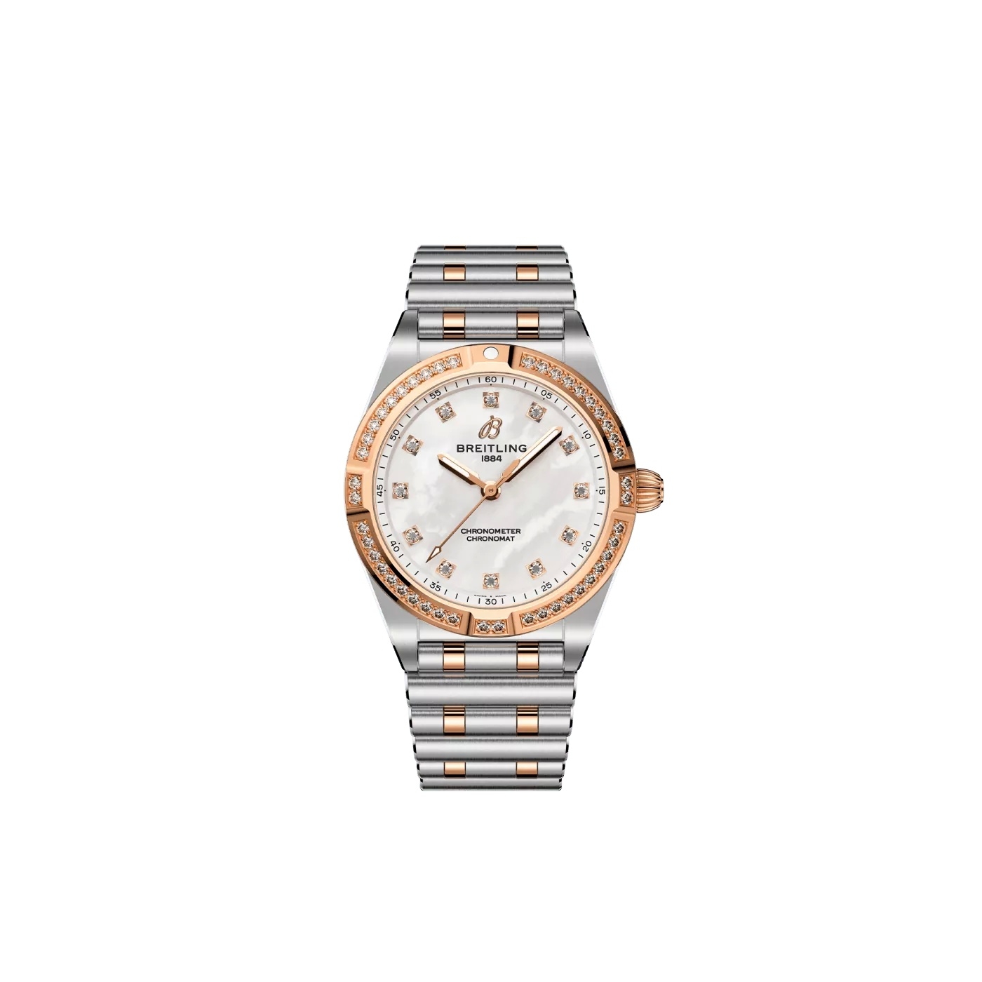 Breitling Chronomat 28 U72310531A1U1 Acero Inoxidable Oro Rojo Nacar
