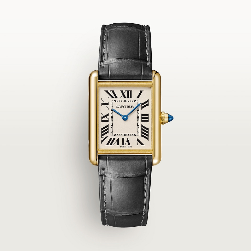 Cartier WGTA0067 Tank Louis Cartier Large Quartz Yellow Gold / Silver